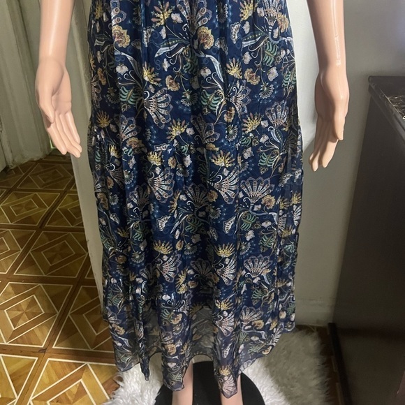 NWT LARA GUIDOTTI Silk Blend Floral Printed Maxi Dress - Picture 6 of 15